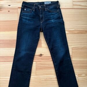 AG Denim High Rise Slim Flare Crop (Size 27)